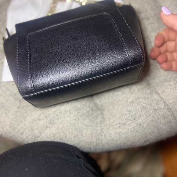 XSOLDX Furla Black Leather Mini Crossbody Bag W/ dust bag - Picture 6 of 11